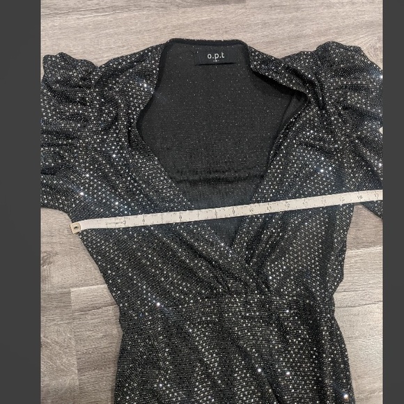 O.P.T Black Sparkly Sequin Dress O.P.T Black Size Small - Picture 10 of 10